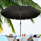 8.5 ft Outdoor Market Table Umbrella, Round Patio Umbrella with Tilt and Crank for Garden, Backyard, Deck, Black