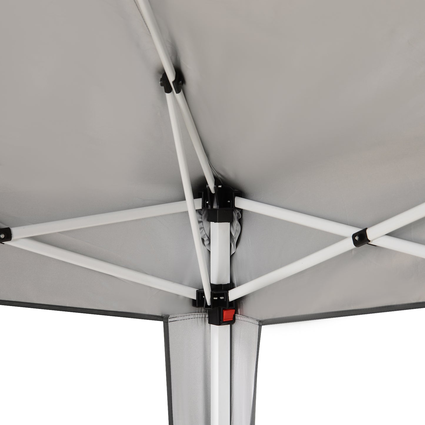 8' x 8' Pop Up Canopy, Outdoor Folding Tent, Portable Party Tent with Carrying Bag for Camping, Party, Picnic, Grey