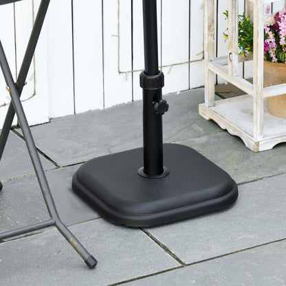 24 lb Black Concrete Umbrella Base, Heavy Duty