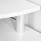 35" L-Shaped Computer Desk with Monitor Stand and Open Shelves, Home Office Corner Desk Study Workstation for Small Space, White