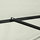 7.5ft Cream Half Parasol with Crank Handle & Top Vent