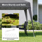 8' x 8' Pop Up Canopy, Outdoor Folding Tent, Portable Party Tent with Carrying Bag for Camping, Party, Picnic, Grey