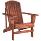 Classic Adirondack Chair, Muskoka Chairs, Garden Deck Chair with Cup Holder for Patio, Indoor, Backyard, Dark Grey