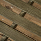Outdoor Garden Bench, Metal Bench, Wood Look Slatted Frame Furniture for Patio, Park, Porch, Lawn, Yard, Deck, Black
