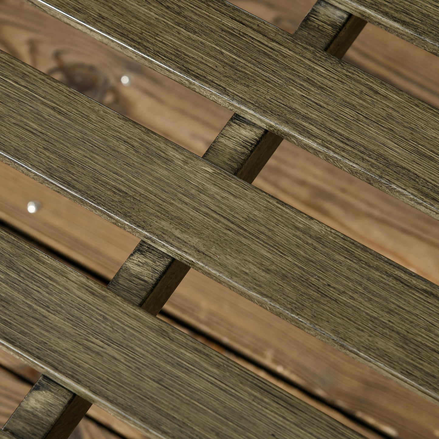 Outdoor Garden Bench, Metal Bench, Wood Look Slatted Frame Furniture for Patio, Park, Porch, Lawn, Yard, Deck, Black