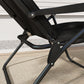 Foldable Lounge Chair, Reclining Patio Sun Lounger with 6-Position Adjustable Back, Black