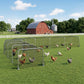 Extra Long Chicken Tunnel for Outside, 354" x 39" Galvanized Steel Chicken Run for 10-15 Chickens or Ducks