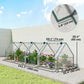 Portable Mini Greenhouse Tunnel Growing Tent Plants Flower Warm House w/ Zippered Roll-up Doors, Clear