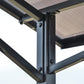 8' x 5' Hardtop Grill Gazebo Aluminium BBQ Canopy Gazebo Outdoor Canopy with Side Shelves
