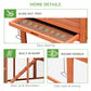 82" Deluxe Chicken Coop Wooden Hen House Rabbit Hutch Poultry Cage Pen Backyard with Run and Nesting Box