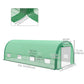 Upgraded Tunnel Greenhouse Green House with Mesh Door and Windows, 6 Plant Labels and Gloves, White