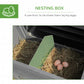79" Wooden Chicken Coop, Outdoor Hen House, Poultry Habitat with Removable Tray, Nesting Box, Run, Ramp, Grey