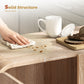 Sideboard Buffet Cabinet, 62" Modern Kitchen Storage Cabinet with Soft-Close Doors and Adjustable Shelves, Natural Wood