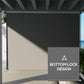 Patio Door Blinds, Outdoor Roller Shades, Cordless Roll Up Shade for Porch Gazebo, Light Grey
