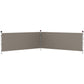 Canopy Sidewalls for 10' x 10' or 10' x 20' Pop up Canopy, 2 PCS Canopy Half Walls Only, Grey