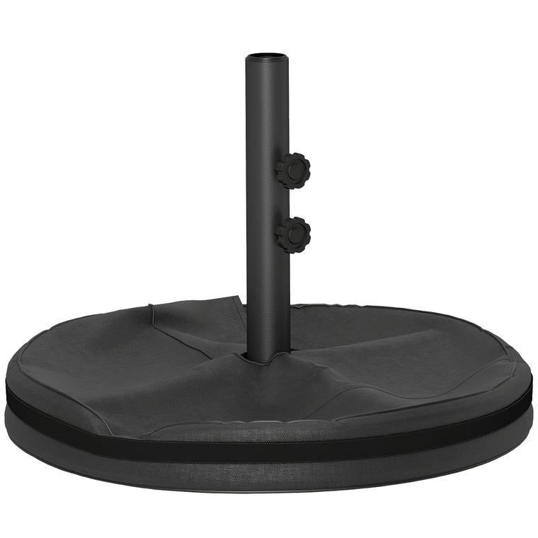 Black Portable Umbrella Base for 1.4-1.9" Poles