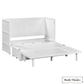 Stow King cabinet bed in White, bed frame unfolded