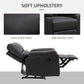 Recliner Chair, Manual Reclining Chair with Footrest, Padded Seat for Living Room, Bedroom, Study, Dark Grey