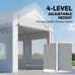 10' x 20' White Heavy Duty Carport with Doors & Windows
