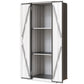 Outdoor Storage Shed with Adjustable Shelves Metal Garden Shed with Double Doors for Patio Balcony Garage