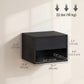 Floating Nightstand Set of 2, Wall Mounted Bedside Table with Drawer for Bedroom Black