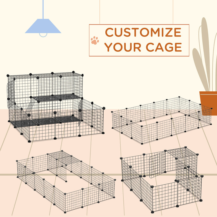 41.3" x 41.3" x 27.6" 31-Panel Small Animal Cage