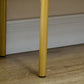 Modern Storage Cabinet Sideboard Buffet Cabinet with Gold Legs for Living Room Dining Room Hallway White