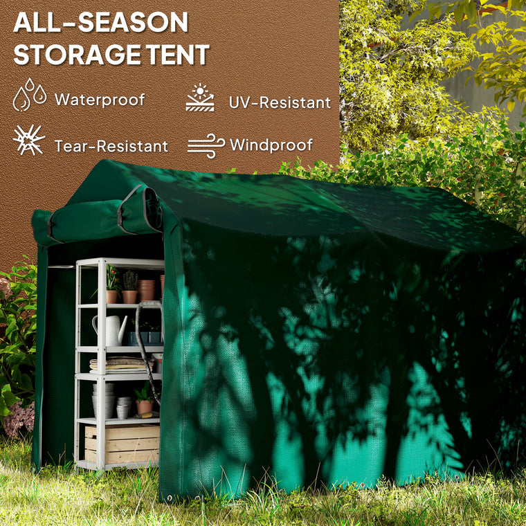 Bike Tent with Roll-Up Door