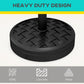 40lbs. Concrete Umbrella Base with Rattan Effect, Heavy Duty Parasol Stand for Outdoor Patio Umbrella, Black