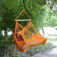 Portable Hammock Chair, Hanging Woven Hammock Swing Chair Sleeping Bed for Outdoor Garden Yard Camping, Orange