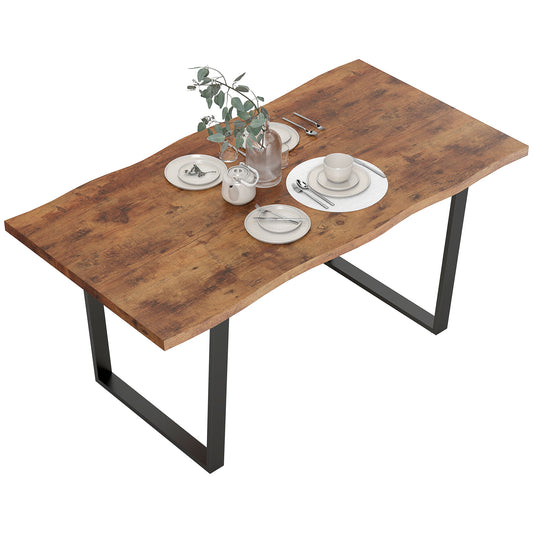 63" Industrial Dining Table for 6 - Rustic Brown