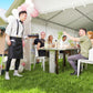 Heavy Duty Large Party Tent & Carport with Removable Sidewalls, Portable Garage Canopy Tent, White