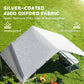 Metal Chicken Coop Run w/ Waterproof Cover, Nesting Box, Roosting Bars, for Outdoor Backyard