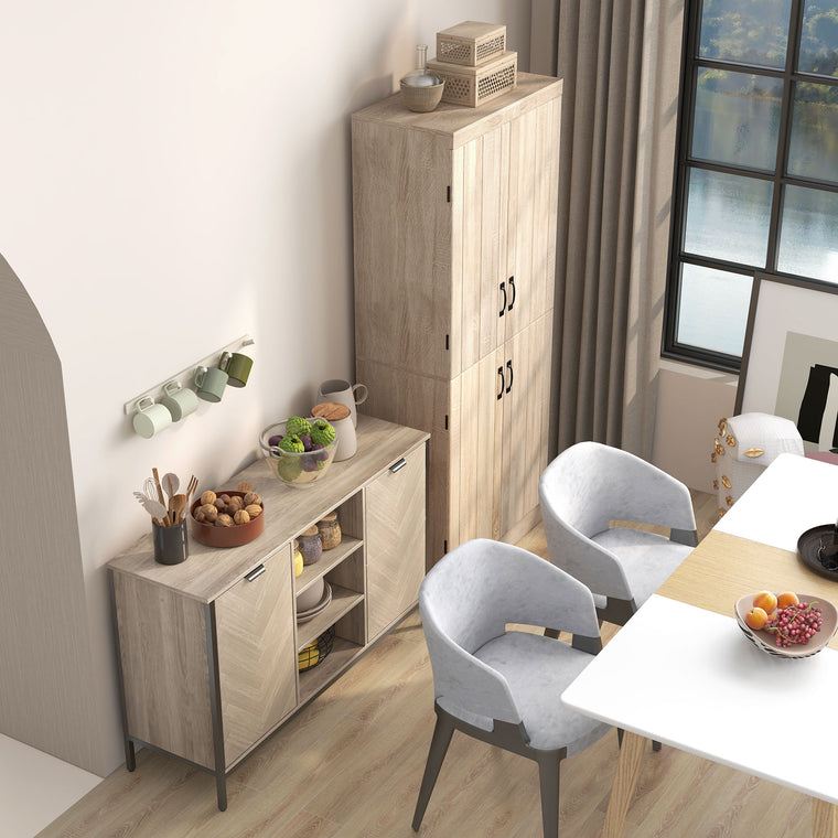 Sideboard Buffet Cabinet with 2 Doors - Oak Tone