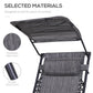 Outdoor Zero Gravity Reclining Lounger Chair with Canopy Shade, Side Tray, Cupholder, Beige