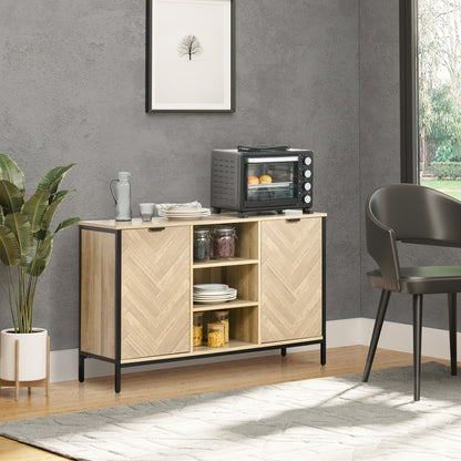 Sideboard Buffet Cabinet with 2 Doors - Oak Tone