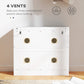 Shoe Storage with Seat, Upholstered Hallway Bench, Shoe Bench with Flip Drawer and Vent for 5 Pairs of Shoes
