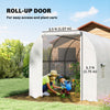11.5' x 6.6' x 6.6' White Tunnel Greenhouse with Vent Window