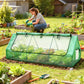 Portable Mini Greenhouse with Mesh Windows for Indoor and Outdoor, 94.5" x 35.4" x 35.4", Green
