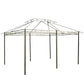 13'L x 10'W x 8.7'H Patio Gazebo Outdoor 2-Tiers Garden Canopy Yard Sunshade Shelter with Curtains, Grey