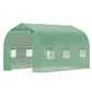 6.6' x 11' x 7' Portable Walk-In Tunnel Greenhouse, Garden Plant Growing Warm House, Outdoor Seed Flower Vegetable Growth Tent, Green