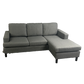 Skye Reversible Sectional in dark grey - compact sectional with reversible chaise