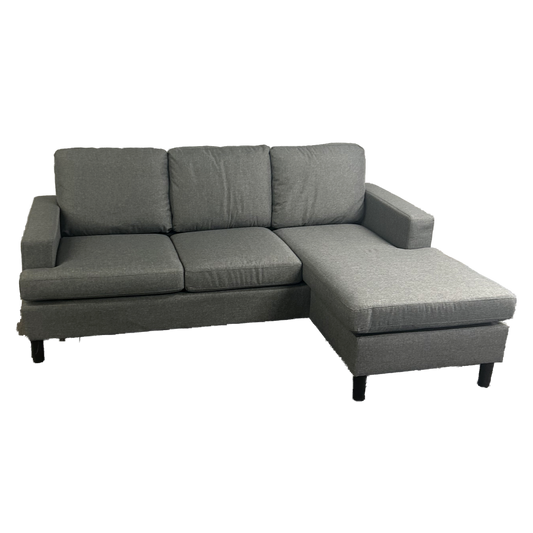 Skye Reversible Sectional in dark grey - compact sectional with reversible chaise