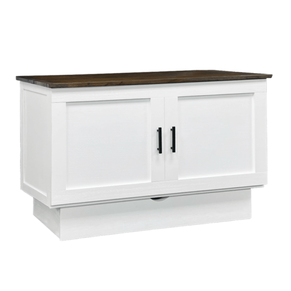 Cape Cod cabinet bed in Brushed White and Acacia, photo 1