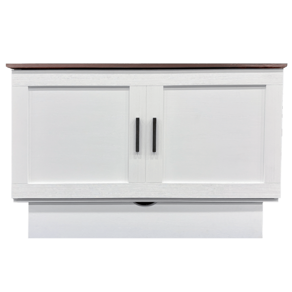 Cape Cod cabinet bed in Brushed White and Acacia, photo 2