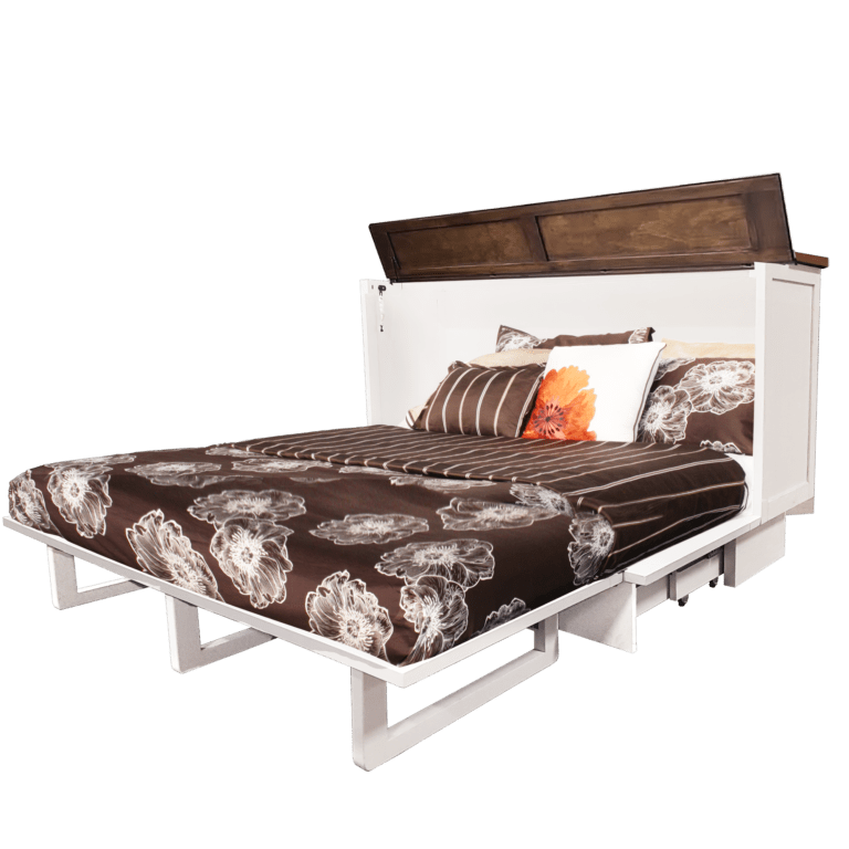 Cape Cod cabinet bed in Brushed White and Acacia, photo 4