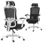 Ergonomic Office Chair, Mesh Reclining Desk Chair with Adjustable Lumbar Support, Headrest, Black