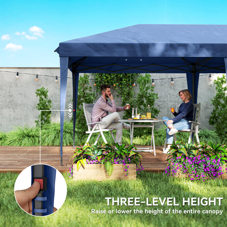 10' x 20' Blue Pop-Up Party Tent with Carrying Bag