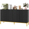 Sideboard Buffet Cabinet with Soft-Close Doors - Black