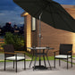 Stackable Wicker Patio Chairs Set of 2 with Removable Cushion, Armrest for Garden, Porch, Yard, Cream White